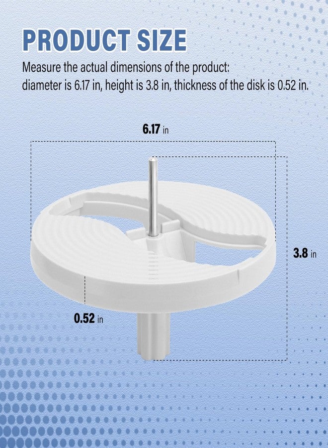 Pokin 7051-145 Food Processor Disc Holder for Braun Disc holder, insert carrier fits Braun models K600 K650 K700 K750 FP3010 FP3020 FX3030WH food Processor Parts & Accessories Easy to Use & Long - Image 2